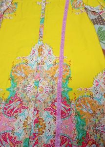 Yellow Printed Shirt Dress