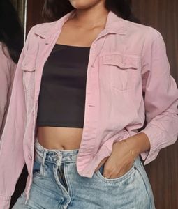 Pink Denim Jacket