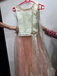 Festive Peach Lehenga