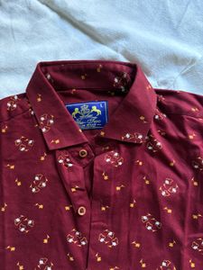 Maroon Printed Shirt – Brand: Rich Look