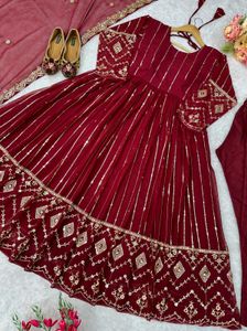 Party Wear Gown.New Showroom Pcs Select Any One Cl