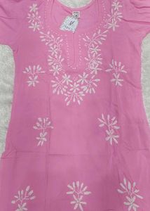 Pink Embroidered Kurta