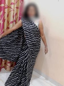 Striped Saree - Elegant and Stylish