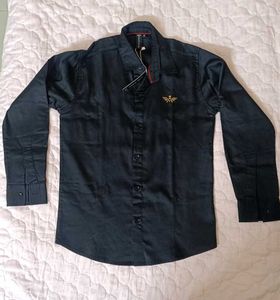 Classic Black Button-Down Shirt