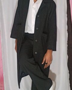 Korean Black thrench Coat