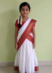 Girls Ethnic banarasi saree