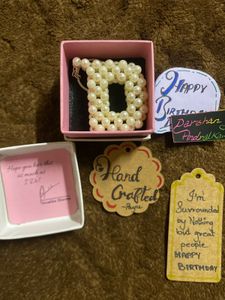 Pearl Initial Keychain