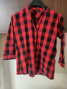 Free Shipping Red And Black Shirt