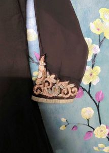 Elegant Brown Embroidered Kurti