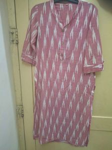 Pink Ikat Kurta