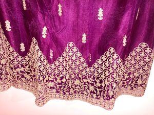 Wine Purple Sharara Lehenga Choli With Dupatta