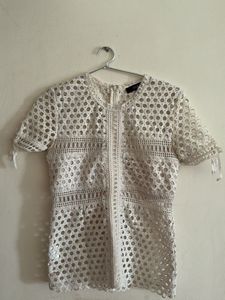 MDS White Lace Top