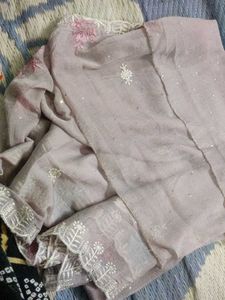 Unstitched Embroidered Dress Material