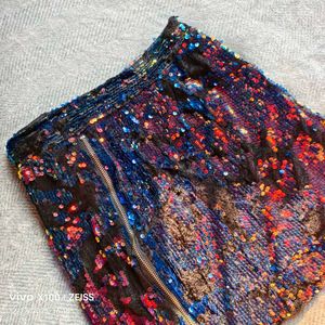 781312. Sequin Mini Skirt