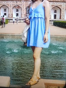 👗Blue Knot Mini Dress