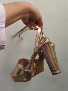 Rose Gold Platform Heels