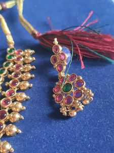 Kempu And Green New Necklace