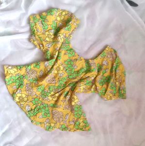 Floral Yellow Top