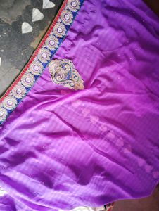 Elegant Purple Saree