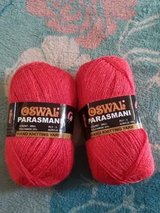Oswal Knitting Yarn Pink Color