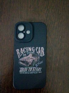 Black Racing Car Case For Iphone 16