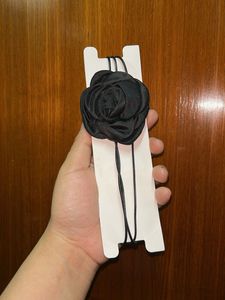 Black Rose Choker Necklace