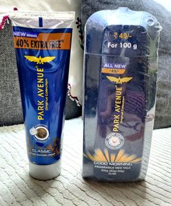 PARK AVENUE Soap, Shaving Cream &amp; Deo Talc COMBO