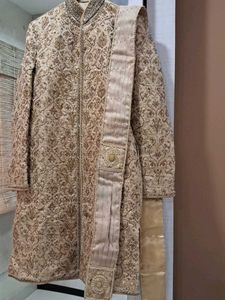 Embroidered Zari Sherwani Set