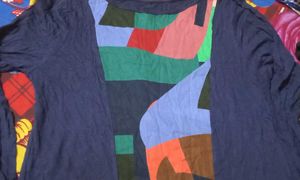 Abstract Print Top Tshirt