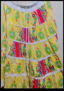 Floral Tiered Skirt