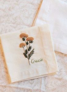 Customise hanky name mention Embroidery