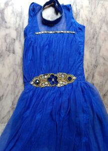 Elegant Blue Party Dress