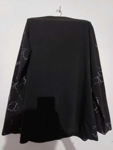Casual Black Full Sleeve T Shirt