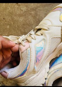 TRIKSY White Chunky Sneakers