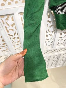 Green Striped Top A