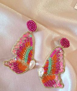 Handcrafted Butterfly Vibrant Earrings