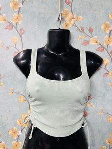 Pastrol Green Downstring Top