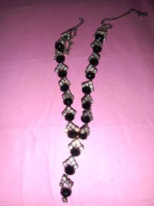 Elegant Black &amp; Silver Necklace