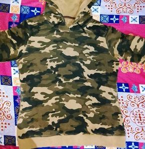 Camo Print Hoodie