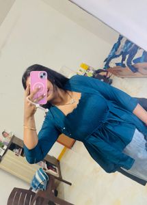 Teal Top with Shrug