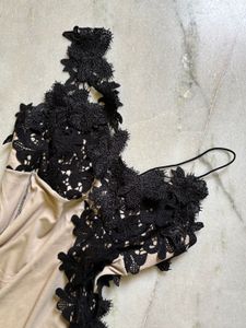 Lace Trim Bodycon Dress
