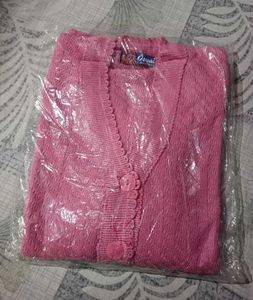 Pink Knit Cardigan in affordable price..