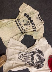 2 Graphic Print T-Shirts