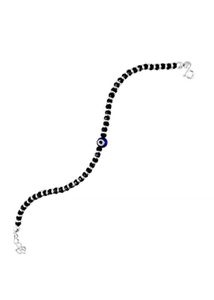 925 Silver Evil Eye Beaded Bracelet