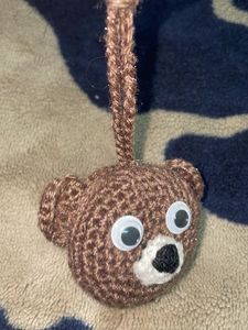 Crochet Bear Keychain