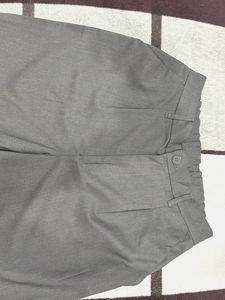 Wide Leg Trousers Grey H&amp;M