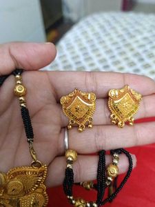 Mangal sutra  With Eyring  Gold Plated