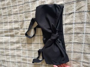 Black Front Knot Top