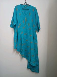 Stylish Blue Printed Kurta