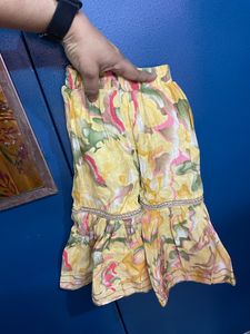 🎉offer🎉Goldish Yellow Kurta Set For Baby Girl